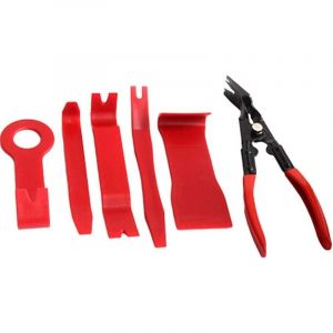 Outillage Carrosserie Automobile Outil Demontage Garniture Voiture Outil Kit Outil de réparation de Voiture kit Garniture Outils de Suppression Red