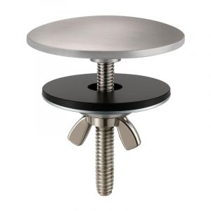 Couvercle de Trou de Robinet, Couvercle de Trou de 5 cm, Couvercle d'&Eacute;vier en Laiton Bross&eacute;, Bouchon de Trou de Robinet pour Cuisine et Salle de