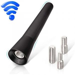 Antenne de voiture Ahlsen Antenne radio dab fm pour voiture Antenne de voiture courte de 6,5 cm avec puissante fonction de r&eacute;ception fm/am/dab,