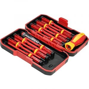 Coffret de tournevis 13pcs 1000V Tournevis isol&eacute;s Set, avec outils de r&eacute;paration &eacute;lectricien outils de r&eacute;paration
