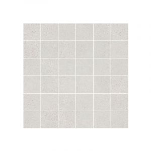 Carrelage grès cérame effet béton brut CHICAGO Mosaïque 5x5 cm Blanc - Naturel - boîte de 0.45 m2 - Mosaïque 5x5 cm Blanc - boîte de 0.45 m2 - Mosaïq