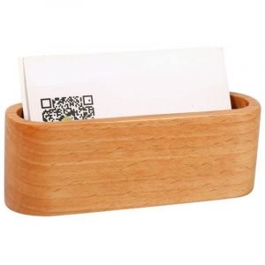 Tuserxln - Support De Cartes De Visite En Bois Etui Cartes De Visite Carte De Visite Support De Carte Pr&eacute;sentoir Bo&icirc;te De Stockage De Bureau