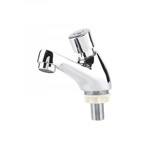 Ugreat - Robinet Poussoir Temporisé, G1/2 Robinet Poussoir Eau Froide Robinets de Lavabo pour Salle de Bain Robinet Salle Bain Robinet Lave Main Eau