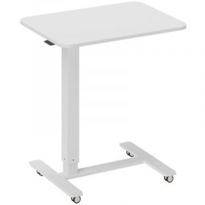 Bureau en forme de C, réglable en Hauteur, peu encombrant, Table pour Ordinateur portable, Pupitre, Table d'appoint à roulettes pour le bureau, le