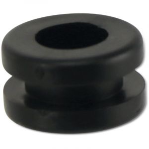 Passe-c&acirc;ble KSS en PVC, noir, pour plaques de 3 mm, diam&egrave;tre du trou 7,8 mm, ferm&eacute;, 1 pi&egrave;ce