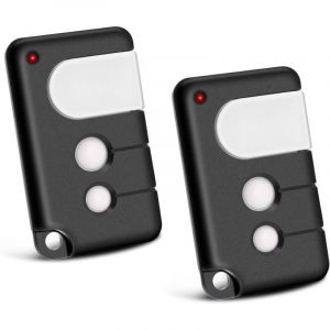 Lot de 2 Telecommande Portail compatibles avec Chamberlain, 433,92 MHz 3 canaux, compatibles avec TX4RUNI, TX2REV, 84335EML, 84333E, 94333E, 4335EML,