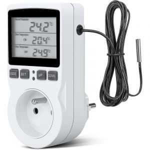 Regulateur Température Numérique, Prise Thermostat Chauffage Refroidissement Regulateur De Temperature Lcd, 230v Pour Régulateur Température Ferme à