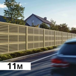 Mur Anti-bruit Bois 10,97x1,8m SILENZO ABSORB - Cl&ocirc;ture R&eacute;duction Sonore - Palissade