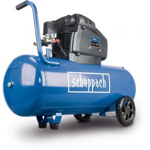[JAMAIS UTILISÉ] Scheppach Compresseur bicylindre HC106DC - 2200W - 100 L - 10 bar - 322 L/min - sans huile - 96 dB