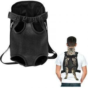 Sac &agrave; Dos Ventral pour Moyen Petit Chien, Sac de Transport Devant pour Chien, Sac D'accessoires de Voyage pour Animal de Compagnie Chien Chat, Sac &agrave;