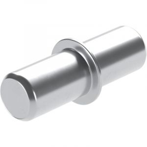 50 pi&egrave;ces de supports de tablette zingu&eacute; brillant pour trou de per&ccedil;age 5 mm Taquets d'&eacute;tag&egrave;re &agrave; ins&eacute;rer pour tablettes en bois