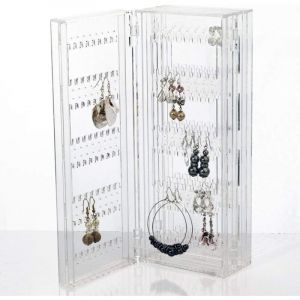 Ccykxa - Porte Bijoux Rangement Bijoux Pliable Support Bijoux Presentoir Boucle d'oreille Rangement, Collier Porte Boucles d'oreilles Presentoir