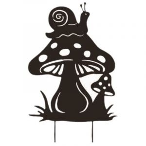 Fer Art escargot champignon insert, animaux et plantes forme jardin pelouse décoration artisanat en métal