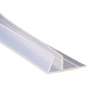 Joint de Porte de Bain Paroi de Douche Joint de Fen&ecirc;tre Incurv&eacute; Forme Droite ou Caoutchouc Verre Bas M&eacute;t&eacute;o 6mmF Forme &Eacute;cart 0 &agrave; 10 mm 5 m&egrave;tres