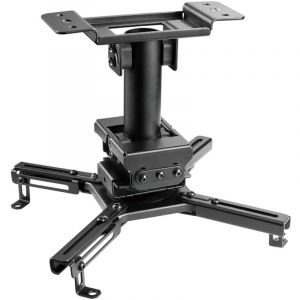 Support plafond vidéoprojecteur, Hauteur 25cm, Noir