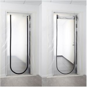 Barri&egrave;re Anti-poussi&egrave;re Pour Portes, 220 X 110 Cm