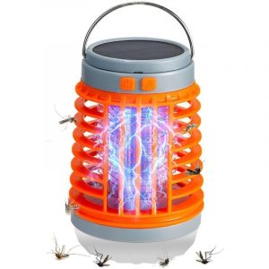 Anti-moustiques 2025, lampe solaire ext&eacute;rieure &eacute;tanche, lampe torche multifonctionnelle portable, chargement USB et faible niveau sonore, id&eacute;ale pour