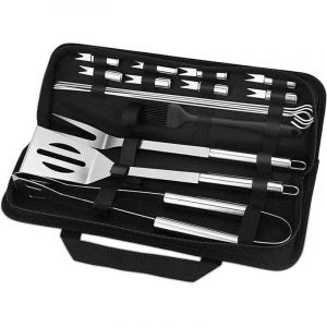 Ensemble d'Outils De Barbecue, 16PCS Barbecue Ustensiles en Acier Inoxydable pour Grillade avec Bo&icirc;te de