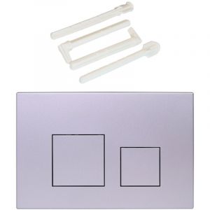 Plaque de commande WC suspendu – Compatible Geberit Sigma 20, UP300 & UP320 – Plaque de déclenchement Geberit pour chasse d’eau double, silencieuse,