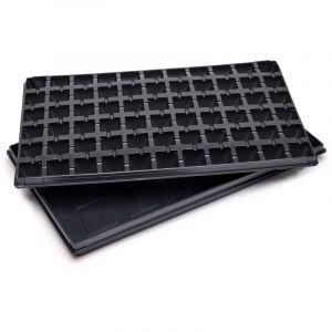 Garronda Bac &agrave; Semis, Plateau de Semis 66 Cellules, Mini Serre Interieur pour Germination et Culture, Plaque de semis id&eacute;al pour Potager, Bac de