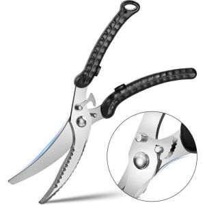 Ciseaux de cuisine, ciseaux &agrave; volaille, ciseaux multi-usages avec fonction de grattage des &eacute;cailles de poisson, ciseaux &agrave; poulet, Po