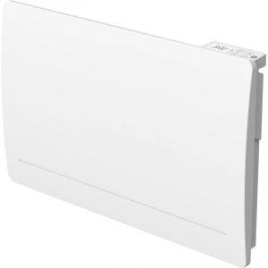 Radiateur &eacute;lectrique &agrave; inertie s&egrave;che fonte + film chauffant 1500W Thermostat Programmable Blanc Cosyup Mova Garantie 3 ans