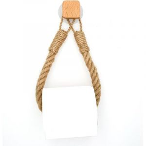 Porte-papier toilette, porte-serviettes en corde de chanvre pour salle de bain et cuisine, porte-papier toilette, porte-rouleau