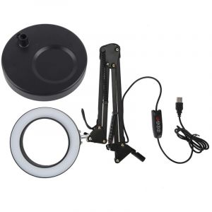 Lampe loupe LED de bureau pour Salon de manucure, loupe 5X, Eyeliner, manucure, tatouage, lumi&egrave;re de beaut&eacute;.