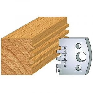 Diamwood Jeu de 2 Fers Profil&eacute;s Acier HT 40 x 4 mm - N&deg;076 Bouvetage - Outil de menuiserie - 40mm de hauteur - Acier HT - Haute durabilit&eacute; et