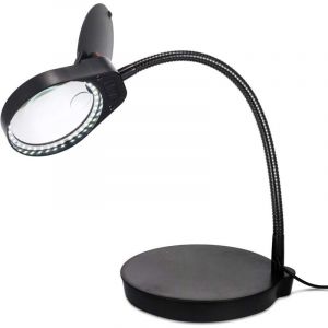 Debuns - Lampe Loupe sur Pied 2 en 1 3x 10x Loupe de lecture avec Support led 38pcs loupe eclairante pour Lumière du Jour Lumineux Lumières Travaux