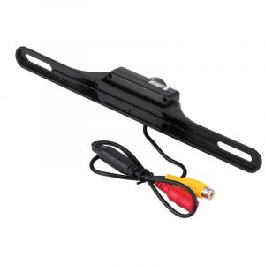 Jeffergarden Caméra de recul avec lecture de plaque d'immatriculation, caméra de recul ABS grand angle 140° pour une conduite plus sûre