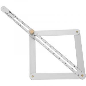 D&eacute;Tecteur D'Angle D'Angle, R&egrave;Gle de Goniom&egrave;Tre 0-170 &deg;, Profileur de Plafond Diagonal Multifonctionnel, Outil de Mesure Multi-Angle &agrave; 4 Plis, Avec