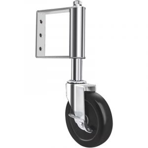 Parkside - Roue de Portail Robuste Roulettes à Ressort Roulettes Pivotantes Roue de Portail pour Portail en Bois et Clôture (Argent)