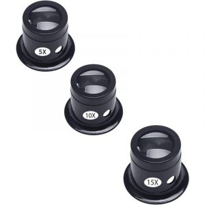 Loupe de R&eacute;paration de Montre,Loupe de Bijoutiers,Loupe R&eacute;paration Montre Outil Loupe pour Horloger,Horloger Oeil Oculaire Pr&eacute;cision M&eacute;canique