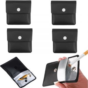 Lot de 4 Cendrier portable, cendrier de poche portable, cendrier de poche, cendrier &agrave; cigarettes portable, cendrier de poche ignifuge, sac