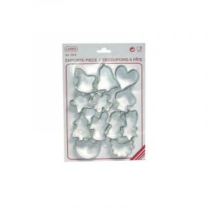 Emporte-pi&egrave;ce assortis No&euml;l x12 - Lares