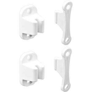 Lot de 2 Retenue de Porte pour Camping-Car et Caravane, But&eacute;e de Porte en Plastique Robuste, Caravane Camping Car Accessoires (Vis incluses)