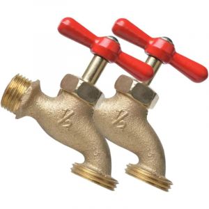 2Pi&egrave;ces Robinet Mural D&eacute;coratif de Jardin Robinet de Tuyau pour Jardin Machine &agrave; Laver Design Vintage &Eacute;l&eacute;gant Adapt&eacute; pour