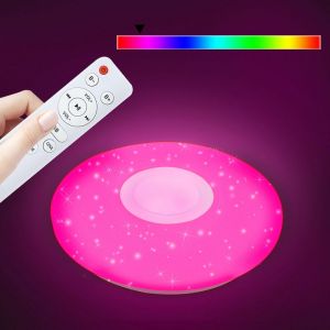 Einfeben - Plafonnier led 36W Télécommande ciel étoilé plafonnier bluetooth musique