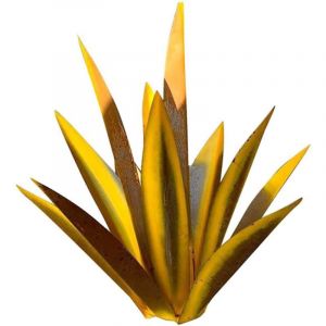 Métal Agave Planteses Statue de Jardin,DIY Rustique Tequila Sculpture Yard Art Décoration Statue Extérieur pour Déco à La Maison,Pelouse Pieu