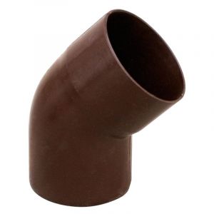 First - Coude pvc 45° mâle femelle pour tube Ø80 - Marron Plast