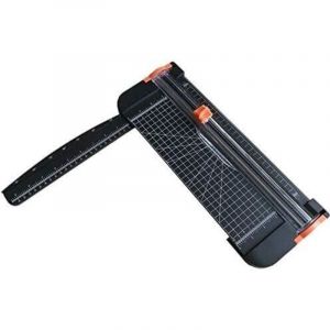 Massicot professionnel A4 12 pouces pour scrapbooking et travaux manuels avec ciseaux de s&eacute;curit&eacute; automatiques