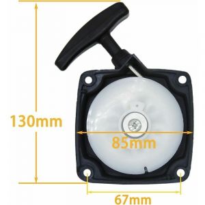 2ps Lanceur + Mitnehmerplatte pour D&eacute;broussailleuse Red Fox Tarus Fuxtec Timbertech BC52, BC520