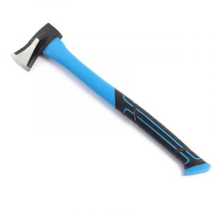 Wiltec - Hachette à fendre – 610 x 140 x 50 mm – tête 1000 g, manche 600 mm – lame en acier carbone, manche en fibre de verre – Fendeur de bois de