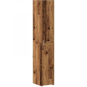 Buffet，Bahut，Haut Armoire Bois ancien 30 x 42.5 x 185 cm Bois d'ing&eacute;nierie CFW23587