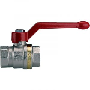 Effebi - Robinet boisseau sph&eacute;rique laiton bague ff poign&eacute;e alu bleu 12x17 pn 40