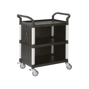 Matisère - Servante en polypropylène 3 plateaux 680x450mm - avec coffre - 250kg - S5C