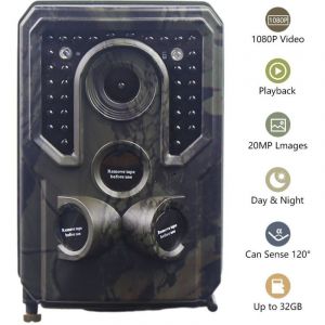 Kits de cam&eacute;ras de surveillance solaires, PR400 PR400C Cam&eacute;ra de chasse 1 2mp 1080p Cam&eacute;ra infrarouge Vision nocturne Cam&eacute;ras de chasse infrarouge