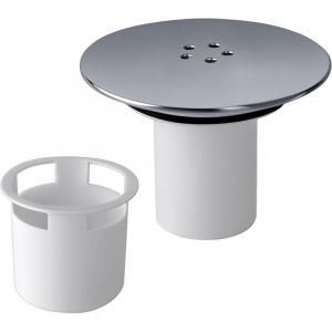 Bonde Douche 90 mm/115mm Bonde de Douche, Siphon Douche, Capot Bonde Douche Interchangeable Chrom&eacute;, Remplacement de Couvercle de Siphon Douche pour