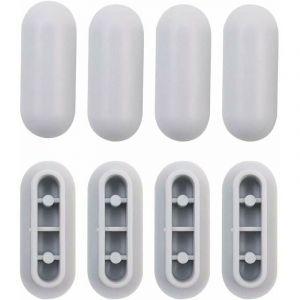 Debuns - 4 Pièces Tampon Universel pour Siège de Toilette Universel Chocs Kit de Tampon Abattant wc Plastique Toilette Pare-chocs Remplacement,de